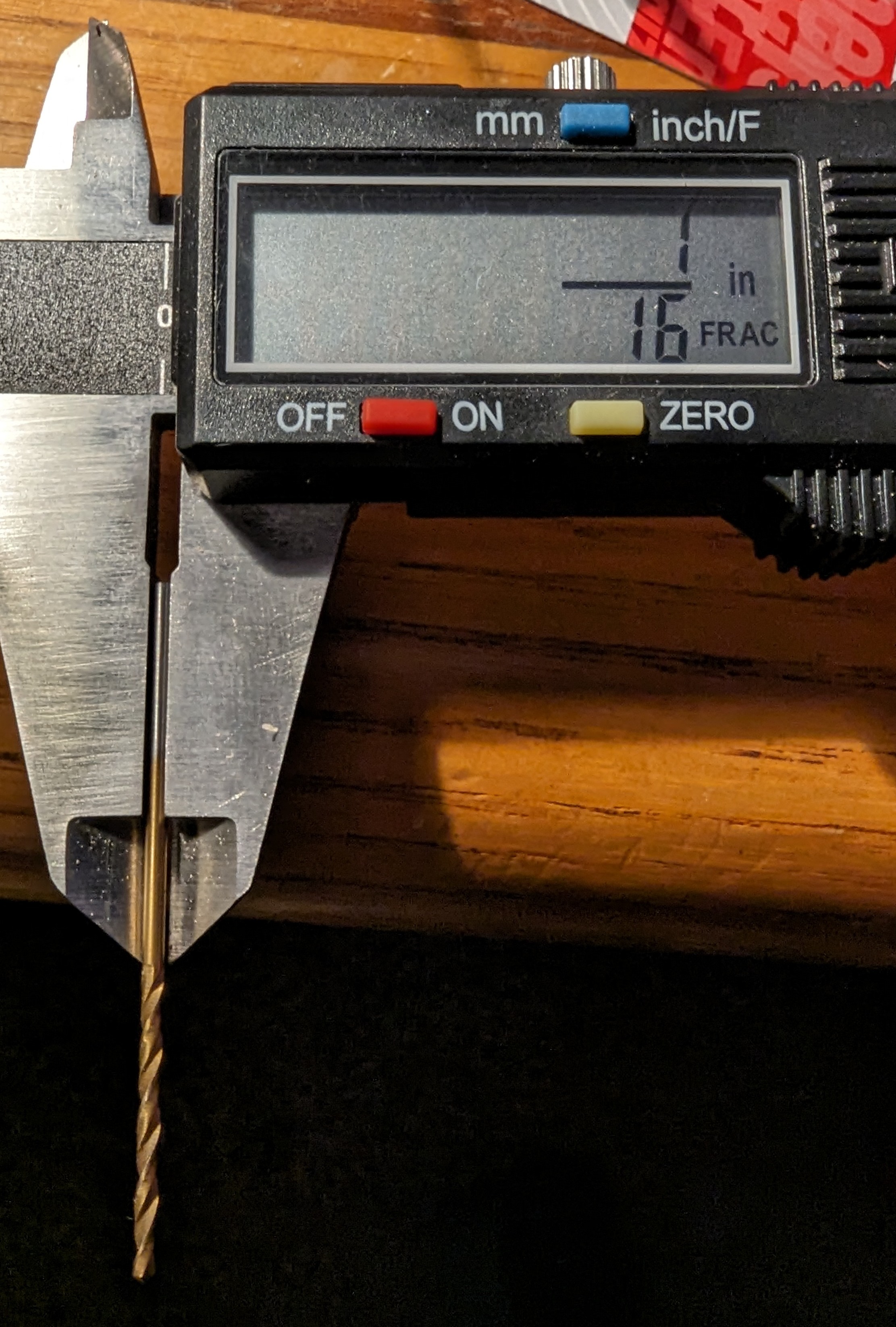 One-sixteenth drill bit